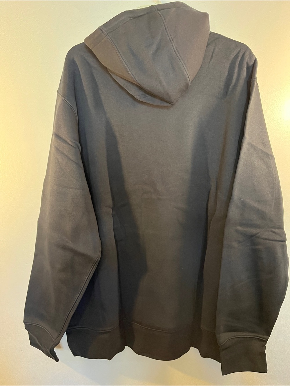 Nike Black Hoodie with White Swoosh Logo - Picture 3 of 4